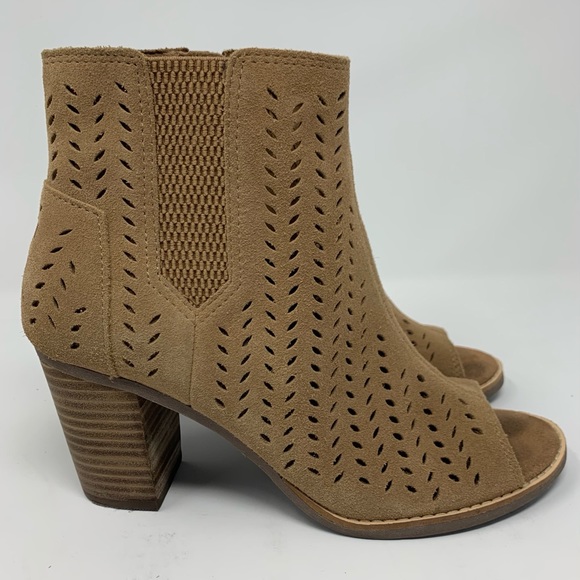 Toms Shoes - Tom’s Majorca peep toe ankle booties 8 1/2
